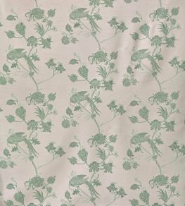 Vintage Bird Trail Fabric by Barneby Gates Plaster/Green Vintage Bird Trail Fabric by Barneby Gates Plaster/Green