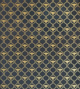 Honey Bees Wallpaper by Barneby Gates Gold on Charcoal Honey Bees Wallpaper by Barneby Gates Gold on Charcoal