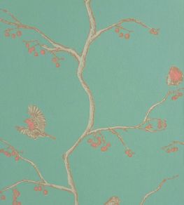 The English Robin Wallpaper by Barneby Gates Jade