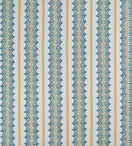 Basholi Fabric by Nina Campbell Indigo