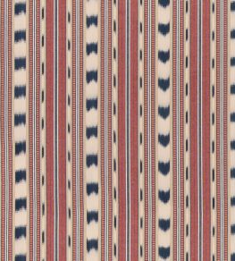 Basil Stripe Fabric by GP & J Baker Red/Indigo