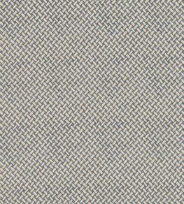 Basketweave Fabric by Mulberry Home Blue