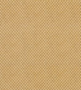 Basketweave Fabric by Mulberry Home Ochre