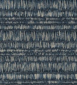 Batik Stripes Wallpaper by Eijffinger Blue Batik Stripes Wallpaper by Eijffinger Blue