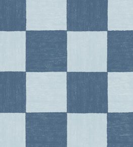 Battenberg Wallpaper by Woodchip & Magnolia Denim Blue