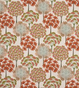 Baywood Fabric by Jane Churchill Red Baywood Fabric by Jane Churchill Red