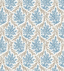 Bedgebury Fabric by Nina Campbell Indigo/Chocolate Bedgebury Fabric by Nina Campbell Indigo/Chocolate