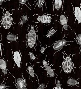 Beetle Fabric by Arley House Smoke Beetle Fabric by Arley House Smoke
