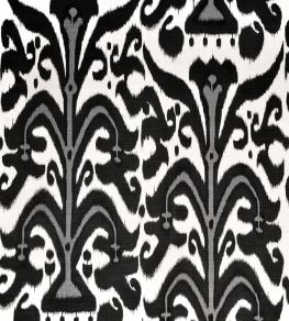 Belfour Fabric by Christopher Farr Cloth Charcoal