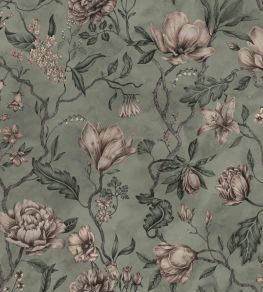 Belinda Wallpaper by Sandberg Garden Green Belinda Wallpaper by Sandberg Garden Green