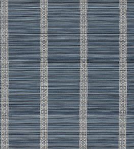 Bellagio Stripe Fabric by Zoffany Blue Stone Bellagio Stripe Fabric by Zoffany Blue Stone