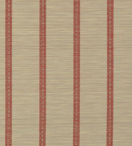 Bellagio Stripe Fabric by Zoffany Sandstone/Russet