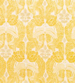 Belle De Nuit Fabric by Christopher Farr Cloth Lemon