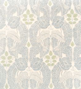 Belle De Nuit Fabric by Christopher Farr Cloth Pale Blue