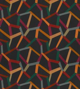 Beltane Fabric by Mulberry Home Midnight Blue Beltane Fabric by Mulberry Home Midnight Blue
