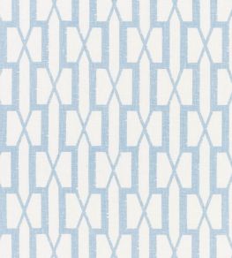 Belvedere Fabric by Schumacher Sky Belvedere Fabric by Schumacher Sky