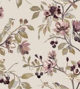 Bennington Fabric by Arley House Rose Bennington Fabric by Arley House Rose