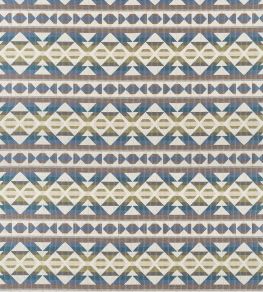Berber Blanket Fabric by Thibaut Green and Blue Berber Blanket Fabric by Thibaut Green and Blue
