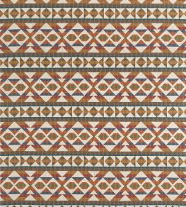 Berber Blanket Fabric by Thibaut Ochre and Brown Berber Blanket Fabric by Thibaut Ochre and Brown