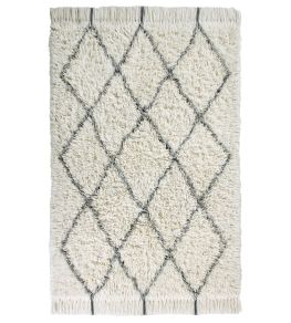 Berber Soul Rug by Lorena Canals Natural-Charcoal Berber Soul Rug by Lorena Canals Natural-Charcoal