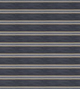 Berber Stripe Fabric by Madeaux 04 Indigo