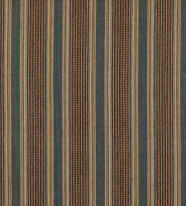 Berber Stripe Fabric by Mulberry Home Denim Berber Stripe Fabric by Mulberry Home Denim