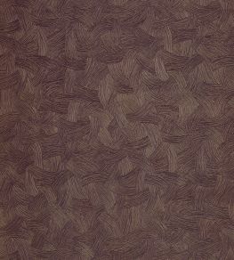 Berenice Wallpaper by Casamance Aubergine/Dore