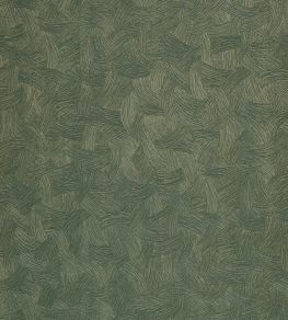 Berenice Wallpaper by Casamance Emeraude/Dore Berenice Wallpaper by Casamance Emeraude/Dore