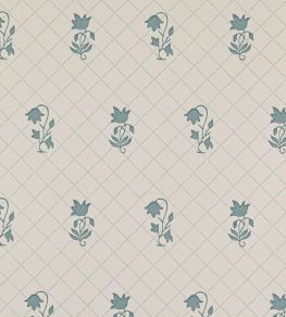Berkeley Sprig Wallpaper by Colefax and Fowler Teal Berkeley Sprig Wallpaper by Colefax and Fowler Teal