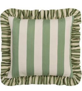 Berkeley Stripe Cushion 43 x 43cm by Designers Guild Celadon