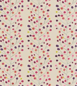 Berry Tree Fabric by Scion Mink / Plum / Berry / Lime