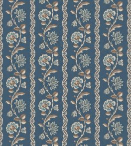 Bertin Fabric by Nina Campbell Indigo/Chocolate Bertin Fabric by Nina Campbell Indigo/Chocolate
