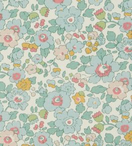 Betsy Flora Fabric by Liberty Robins Egg Betsy Flora Fabric by Liberty Robins Egg