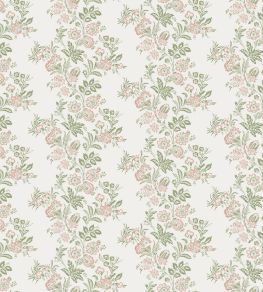 Bibury Fabric by Nina Campbell Blush/Green Bibury Fabric by Nina Campbell Blush/Green
