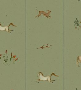 Bike Ride Wallpaper by Coordonne Green Bike Ride Wallpaper by Coordonne Green