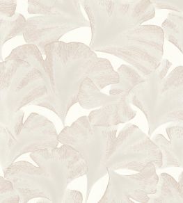 Biloba Wallpaper by Casadeco Blanc Neige