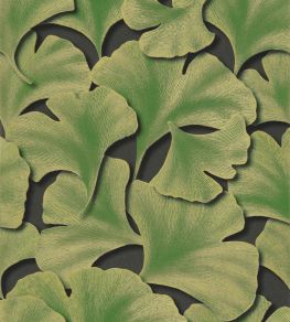 Biloba Wallpaper by Casadeco Vert Chlorophylle