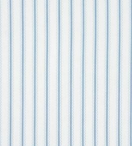 Birdie Ticking Stripe Fabric by Schumacher China Blue Birdie Ticking Stripe Fabric by Schumacher China Blue