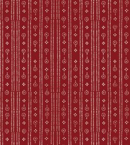 Birdlip Fabric by Parker & Jules Crimson Birdlip Fabric by Parker & Jules Crimson