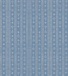 Birdlip Fabric by Parker & Jules Day Blue Birdlip Fabric by Parker & Jules Day Blue