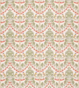 Birds & Cherries Cotton Fabric by GP & J Baker Red/Green Birds & Cherries Cotton Fabric by GP & J Baker Red/Green
