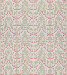 Birds & Cherries Cotton Fabric by GP & J Baker Soft Blue