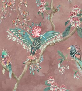 Birds In Paradise Wallpaper by Brand McKenzie Old Rose Birds In Paradise Wallpaper by Brand McKenzie Old Rose