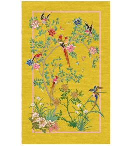 Birdsong Rug by Wendy Morrison Yellow Birdsong Rug by Wendy Morrison Yellow
