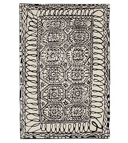 Black on White Estambul Rug by Nanimarquina 1