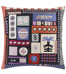 Bloc - Note Cushion 55 x 55cm by Christian Lacroix Mosaique Bloc - Note Cushion 55 x 55cm by Christian Lacroix Mosaique