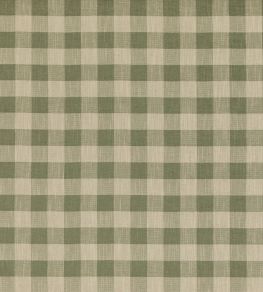 Block Check Fabric by Baker Lifestyle Green Block Check Fabric by Baker Lifestyle Green
