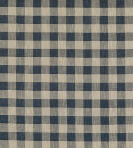 Block Check Fabric by Baker Lifestyle Indigo
