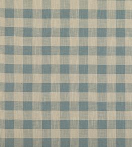 Block Check Fabric by Baker Lifestyle Soft Blue