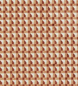 Blocks Fabric by Harlequin Paprika / Bark / Bleached Coral Blocks Fabric by Harlequin Paprika / Bark / Bleached Coral